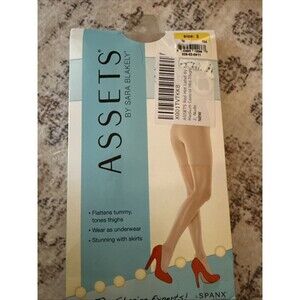 Assets By Spanx High- Waisted Mid Thigh Shaper Size 2 Nude New In Box